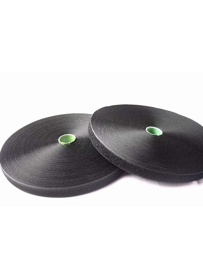 RED WIND - RED WIND 20 mm Regular Hook Tape and Regular Loop Tape_25 MTS Each_Black Color RWP163 - Image 1