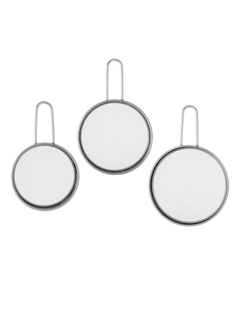 دانيا طقم مصافي من الستانلس استيل عدد 3 قطع - Image 2