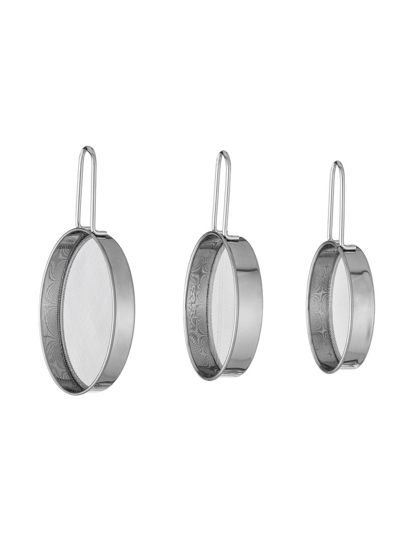 دانيا طقم مصافي من الستانلس استيل عدد 3 قطع - Image 3