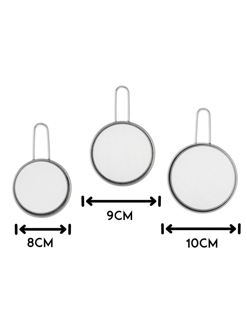 دانيا طقم مصافي من الستانلس استيل عدد 3 قطع - Image 5
