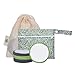 Greenzla Reusable Makeup Remover Pads Travel Set 12 Pack Microfiber Cotton Pads Dark Charcoal Cotton Rounds and Bamboo Terry Face Wipes for All Skin Types with Mesh Laundry Bag and Travel Pouch - Image 2