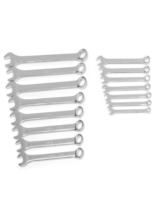 SATA 15 Piece 12 Point Combination Wrench Set| Metric Sizes 8mm - 22mm| Off Corner Loading | ST08410G - Image 2