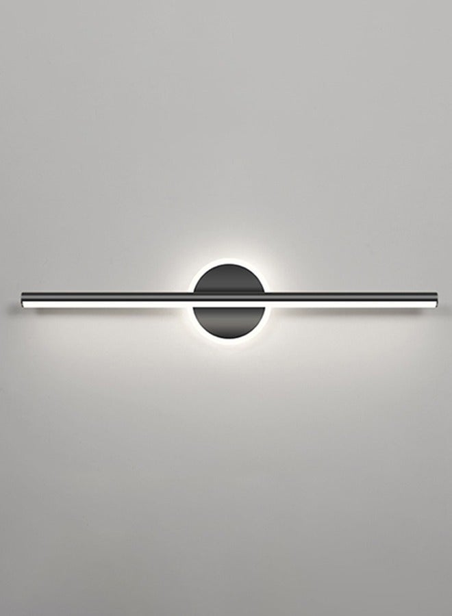 DUNISO Mirror Light, Led Bathroom Mirror Light, Modern Mirror Cabinet Light, White Light, Bathroom Wall Light, Black Metal Mirror Frame Light, Suitable For Hotel, Restaurant, Dressing Table - Image 1