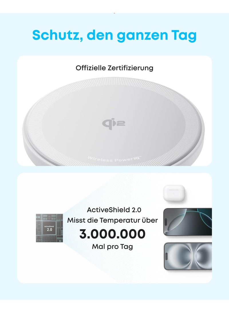 Anker MagSafe Charger Pad Compatible, MagGo iPhone 17/17 Pro/17 Air /17 Pro Max, 16/15/14 Series (Charger Not Included) - Image 3