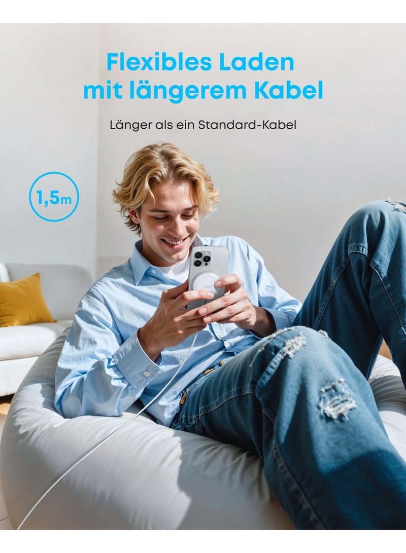 Anker MagSafe Charger Pad Compatible, MagGo iPhone 17/17 Pro/17 Air /17 Pro Max, 16/15/14 Series (Charger Not Included) - Image 2