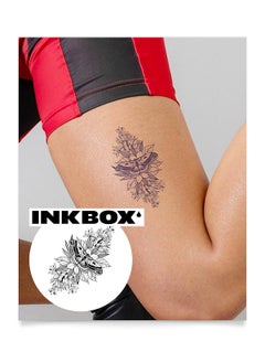 Inkbox Temporary Tattoos, Semi-Permanent Tattoo, One Premium Easy Long Lasting, Water-Resistant Temp Tattoo with For Now Ink - Lasts 1-2 Weeks, Aglow, 4 x 4 in