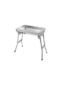 BLOOMING TIME Portable Stainless Steel Charcoal Grill - Folding BBQ Grill for Outdoor Camping  - Image 1