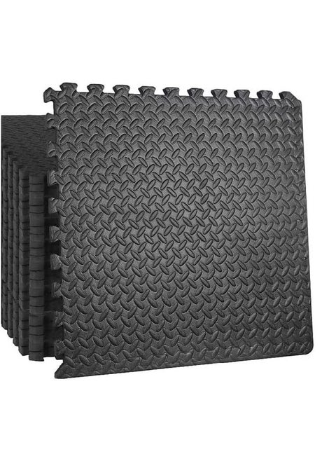 Puzzle Exercise Mat with EVA Foam Interlocking Floor Tiles  62.5x62.5cm 10mm Set of 64 pcs ( 24 SQ Meter)