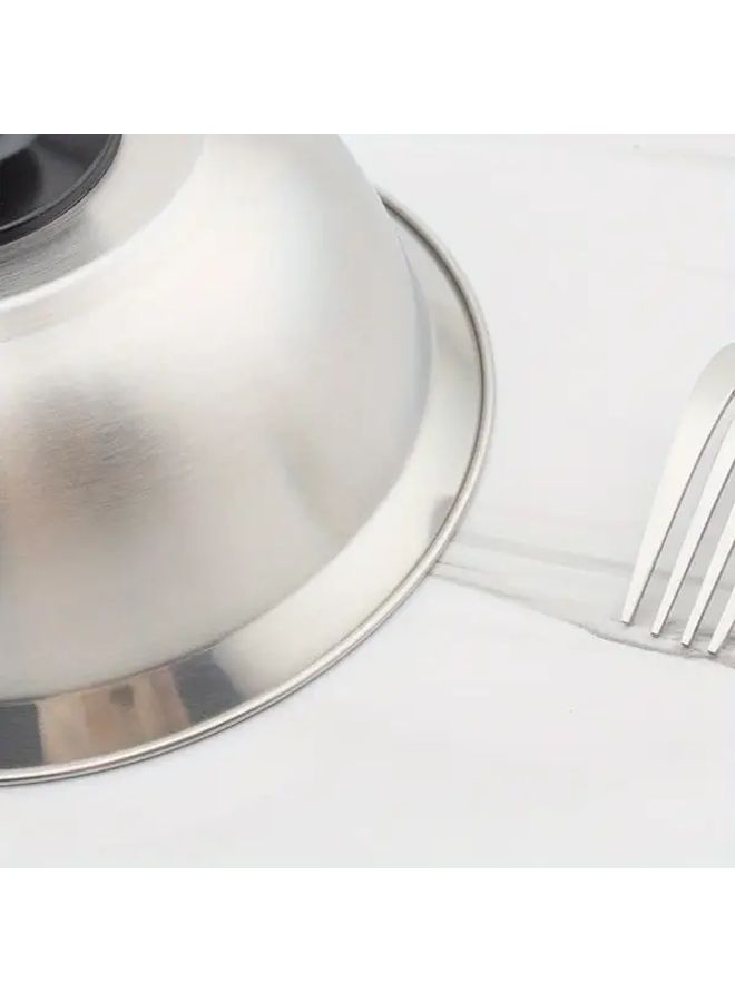 9 45 Inch BBQ Cover Thickened Stainless Steel Hamburger Steak Cover Small Pot Lid - Image 3