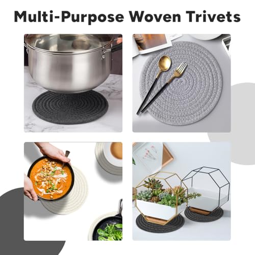 Avalon Kitchen Trivets for Hot Dishes Set of 3, Trivets for Hot Pots and Pans, Heat-Resistant Pot Holders, Stylish Coasters, Perfect for Your Kitchen - Image 4