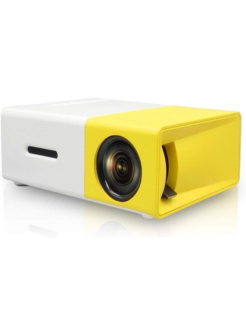 YG-300 Mini Portable High Resolution LED Projector 1080P , supports laptops/PCs/smartphones, HDMI input,home theater, indoor/outdoor movie projector