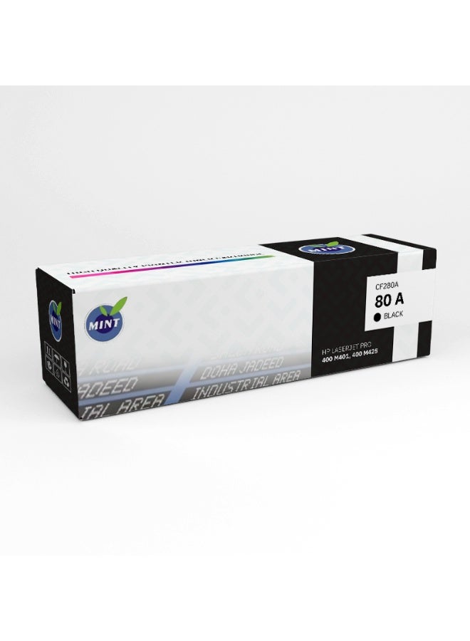 Mint 80A Black CF280A Ink Cartridge Compatible with HP LaserJet M400, M401A, M401D, M401DN, M401DW, M425DN, and M425DW Printers - Image 3