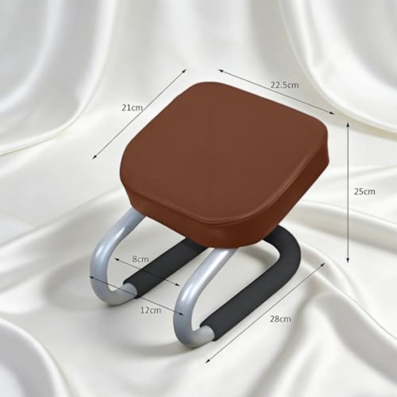Prostration Sujoud Prayer Chair Kneeling Stool for Muslims Ergonomic Design for Comfortable Prayer Position Meditation Stoolness mind with Anti-slip Cover Brown - Image 3