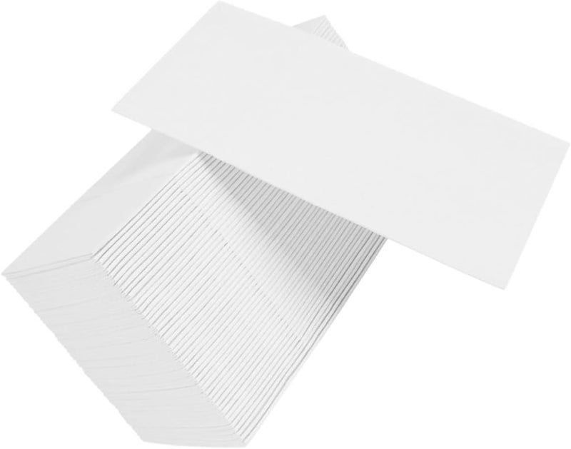50pcs Disposable Pocket Napkins with Silverware Pouch, 40x40cm Thick White Paper Napkins for Wedding, Party, Restaurant, and Home Use - Image 1