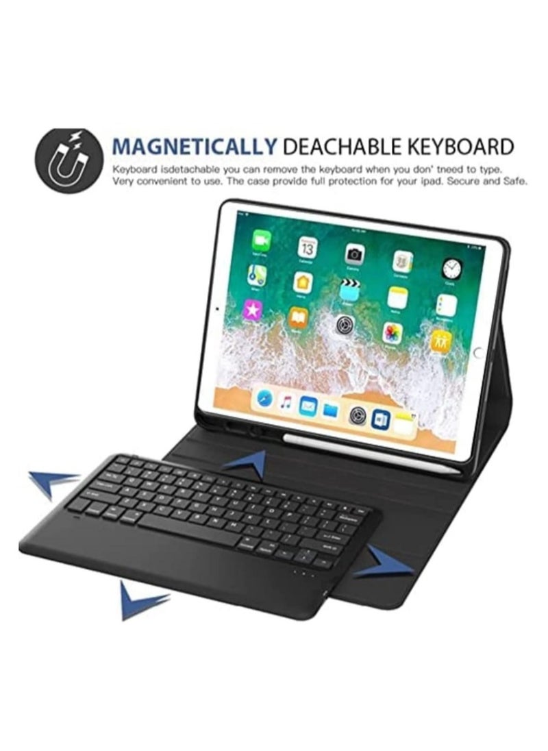 ELTRAZONE - Keyboard Case for iPad Pro 12.9-inch 2017/2015 (Old Model, 2nd & 1st Generation, Ultra-Thin PU Leather Case with Wireless Detachable Keyboard - Image 1