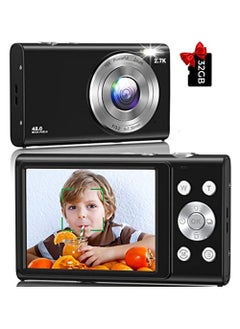 OIMG Digital Camera Autofocus Digital Camera Hd 2 7K 48Mp With 2 8" Large Screen 16X Digital Zoom Portable Mini Camera For Photography Vlogging Camera For Kids Beginners（Black）  - Image 1
