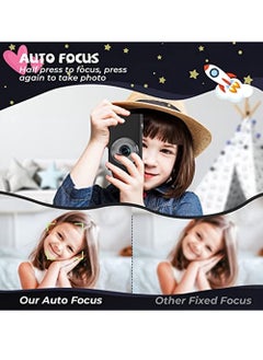 OIMG Digital Camera Autofocus Digital Camera Hd 2 7K 48Mp With 2 8" Large Screen 16X Digital Zoom Portable Mini Camera For Photography Vlogging Camera For Kids Beginners（Black）  - Image 2