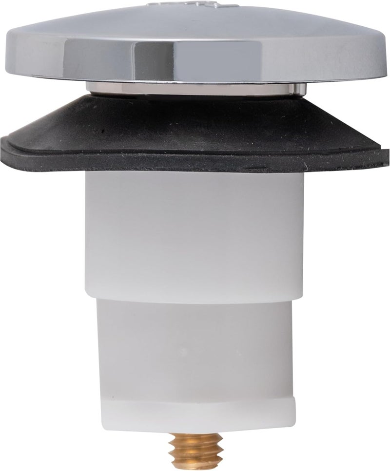 EZFLO ABS Tip-Toe Drain Stopper with Rubber Seal, 5/16 Inch Thread, Chrome Plated, 35227 - Image 1