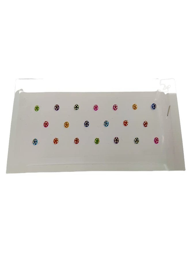 Creation Multicolor Bindi For Women Kumkum Zari Bindi for Ladies Total 12 Packets (3-4 Different Sizes) - Image 4