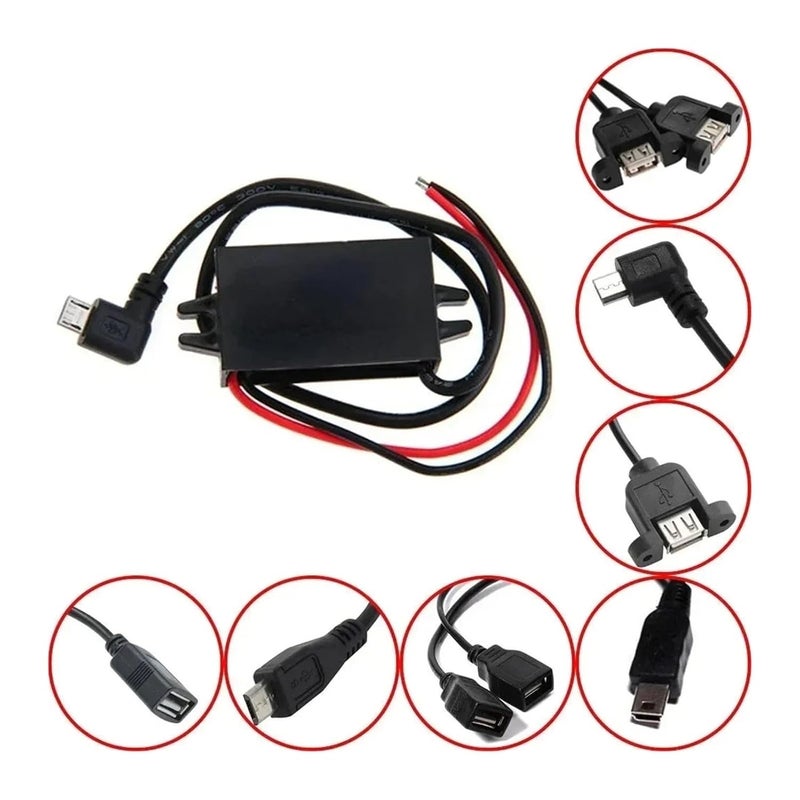 DC DC Buck Converter 8 32V to 5V 3A 12V 2A Step Down Module Fast Charging QC3 0 Compatible with Car USB Single Female USB - Image 4