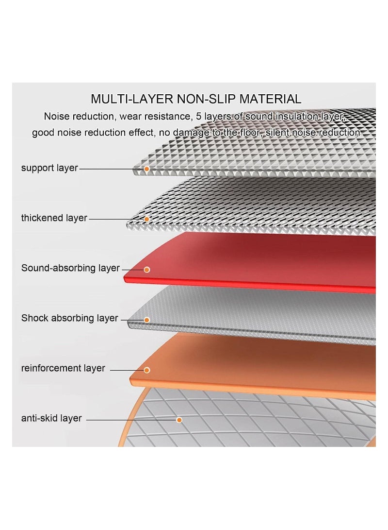 Y&D New Timekeeping Abs Exercise Wheel Roller, Abdominal Exerciser with Elbow Support, Adjustable Spring and Non-Slip Handles for Men Women - Image 5