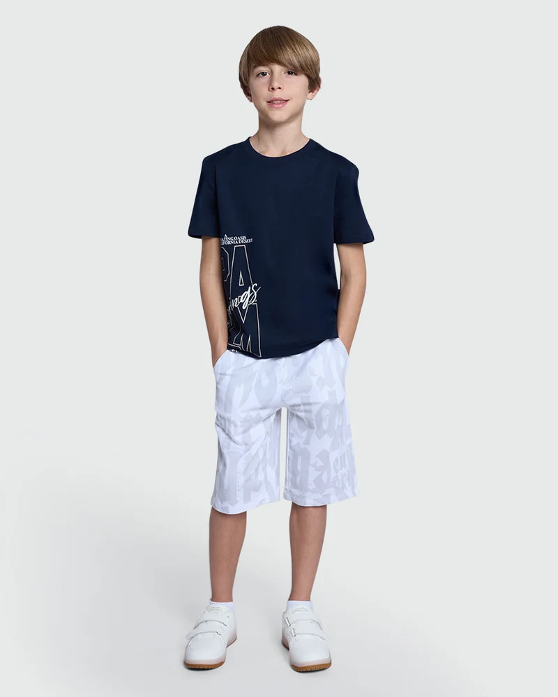 Ovs Brilliant White Boys’ Shorts – Modern Fit