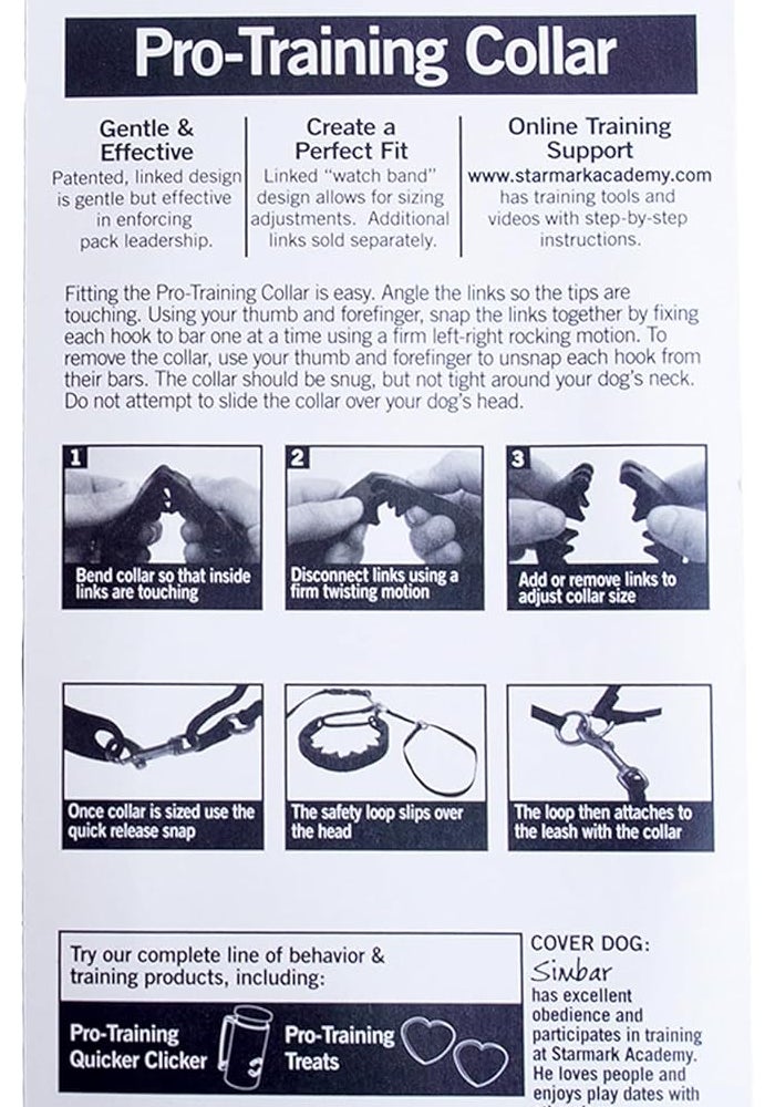 Starmark Pro-Training Dog Collar for Small Dogs - Adjustable and Humane Design - Image 3
