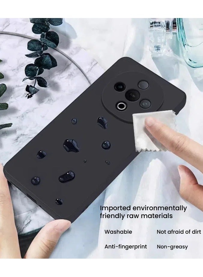 general Case for Vivo Y300, Soft Silicone TPU Thin Cover Case, Shockproof Case Cover with Fabric Lining - Image 2