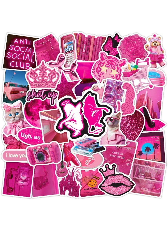 NIBEMINENT 50 Pcs Cartoon Deco Kit Waterproof Stickers, High Definition Printing Bright Colors, Suitable for Laptop Skateboard Luggage Water Bottle Guitar DIY - Image 1