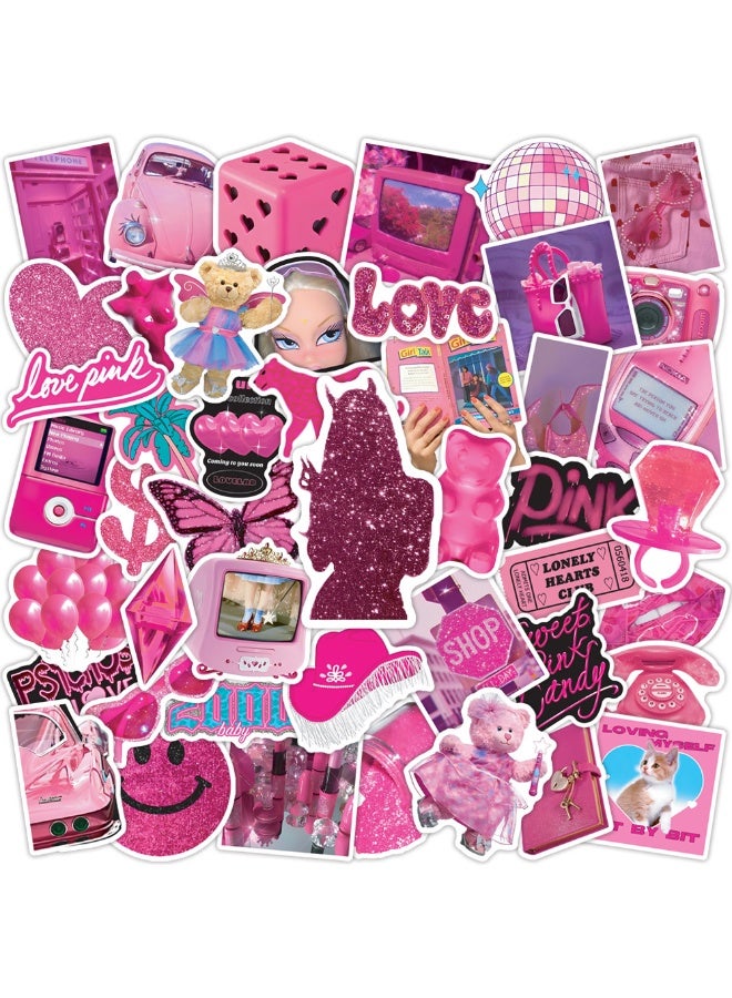 NIBEMINENT 50 Pcs Cartoon Deco Kit Waterproof Stickers, High Definition Printing Bright Colors, Suitable for Laptop Skateboard Luggage Water Bottle Guitar DIY - Image 2