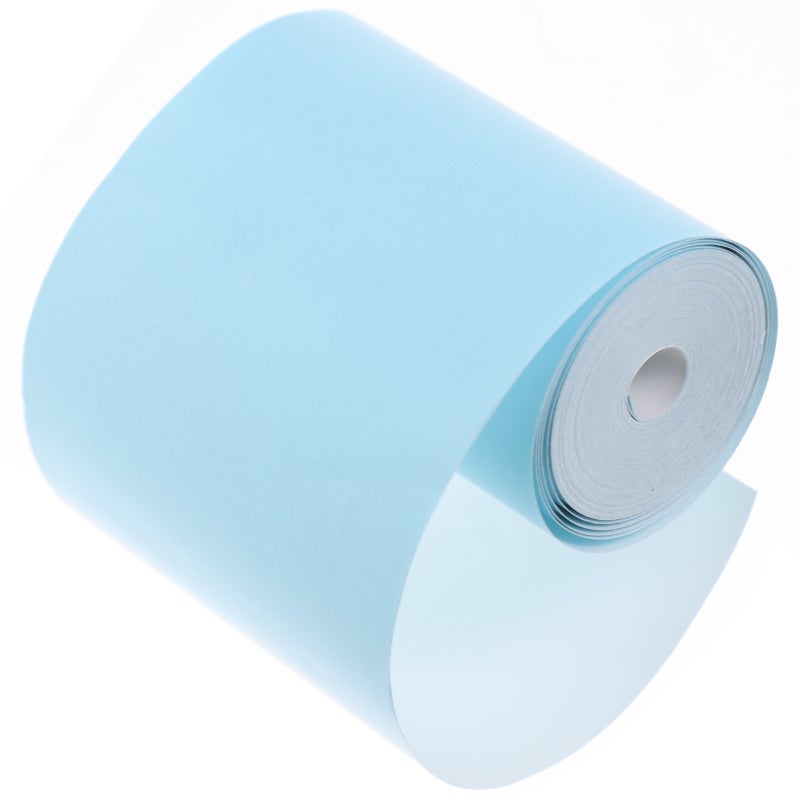 4PCS Printable Sticker Roll Colored Self-Adhesive Thermal Paper Printing Paper - Image 1