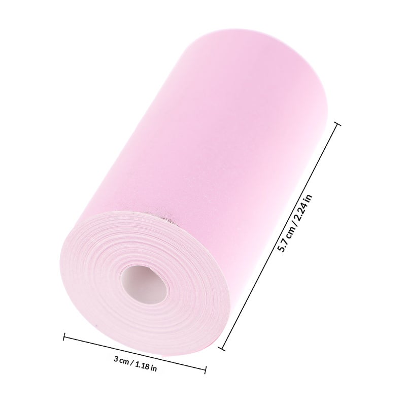 4PCS Printable Sticker Roll Colored Self-Adhesive Thermal Paper Printing Paper - Image 2