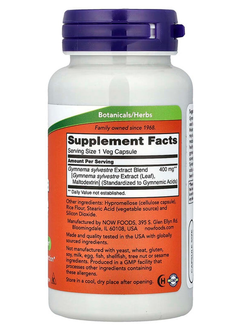 Now Foods Gymnema Sylvestre Dietary Supplement - 90 Veg Capsules - Image 2