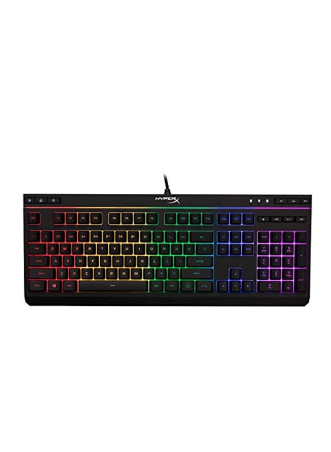 HYPERX Alloy Core RGB - Gaming Keyboard, Membrane Switch, 5 Zones Multi-Color Customization, 6 LED Modes & 3 Brightness Levels, 1000Hz, Multi-Key Anti-Ghosting ,Acceleration, Game Mode |  4P4F5AA#ABA Black - Image 1