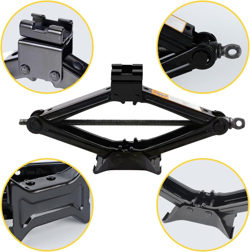 GNEY Scissor Jack Floor Lift Car Jacks with Speed Handle (1 TON JACKK) - Image 3