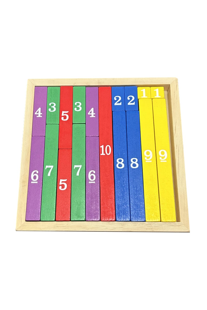 Counting Sticks Colorful Wooden Math Learning Sticks, Long And Short Counting Sticks, Mathematics Te