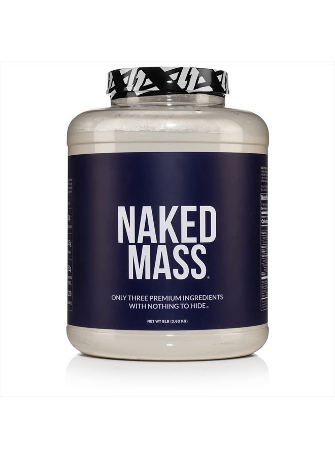 Nakd ماس - مسحوق بروتين لزيادة الوزن الطبيعي - 8 رطل بالجملة، خالي من الكائنات المعدلة وراثيًا، خالي من الجلوتين وخالي من الصويا. بدون مكونات صناعية - 1,250 سعرة حرارية لكل حصة - Image 1