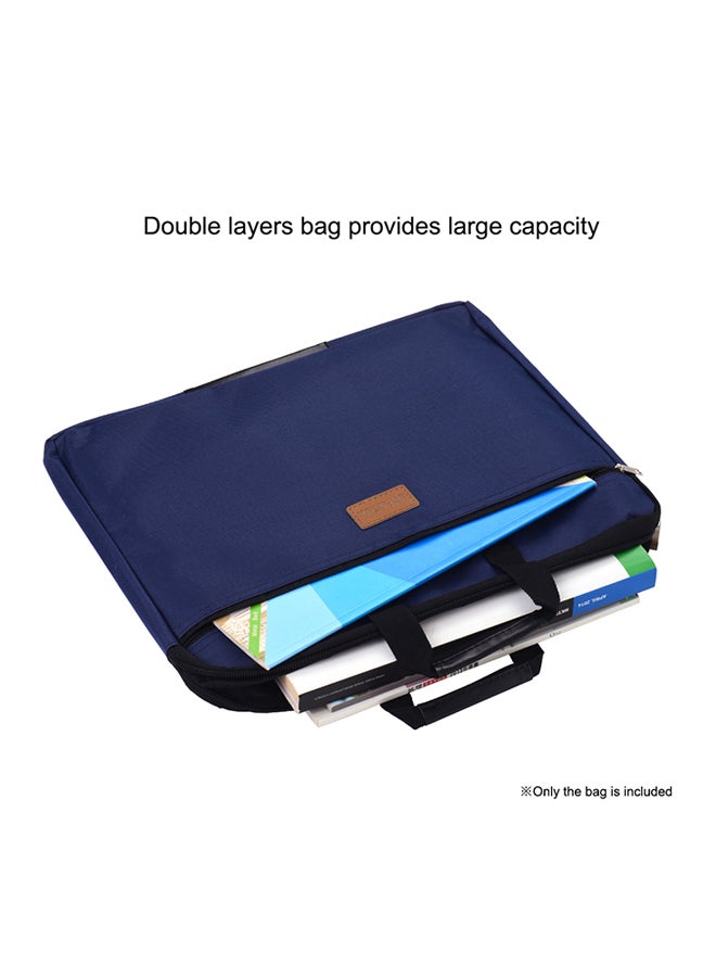 Double Layer Document Holder Zipper File Bag - Image 4
