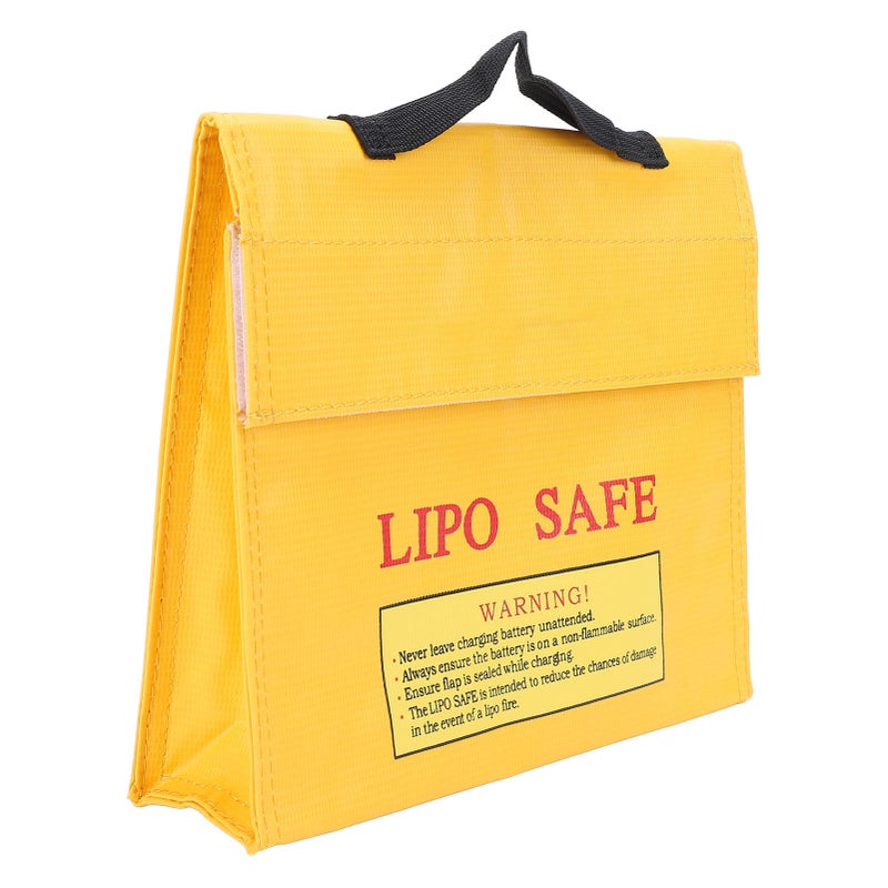 Lipo Safe Bag Lipo Battery Hook and Loop Closure Fireproof Explosionproof Lipo Battery Safe Pouch - Image 3