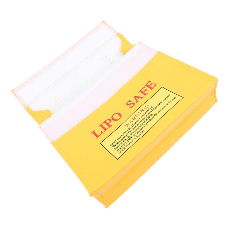 Lipo Safe Bag Lipo Battery Hook and Loop Closure Fireproof Explosionproof Lipo Battery Safe Pouch - Image 5