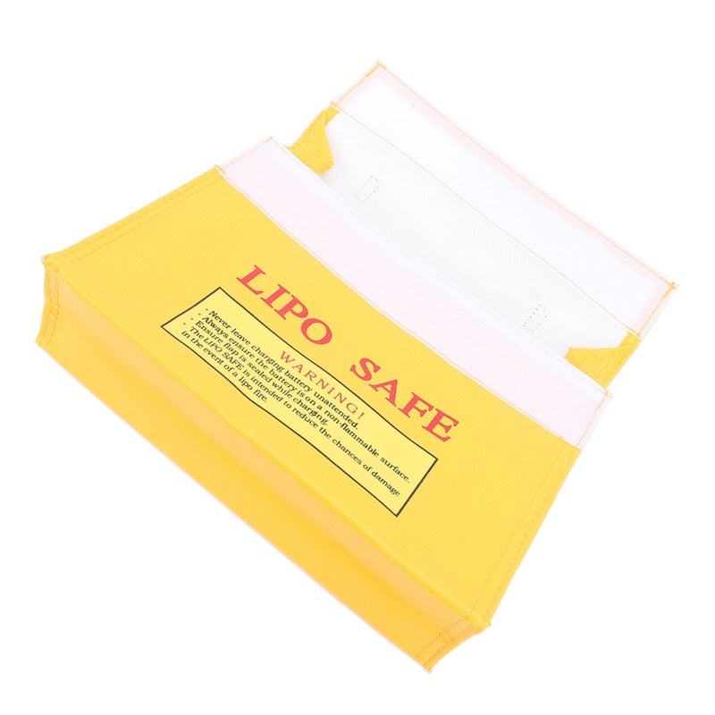 Lipo Safe Bag Lipo Battery Hook and Loop Closure Fireproof Explosionproof Lipo Battery Safe Pouch - Image 4