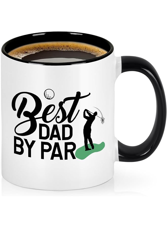 Golf Gifts for Dad, Golf Gifts for Men, Best Dad Coffee Mug, Father's Day Birthday Gift, Father's Day Gift from Daughter Son, Funny Daddy Mug by Par, 11 Oz