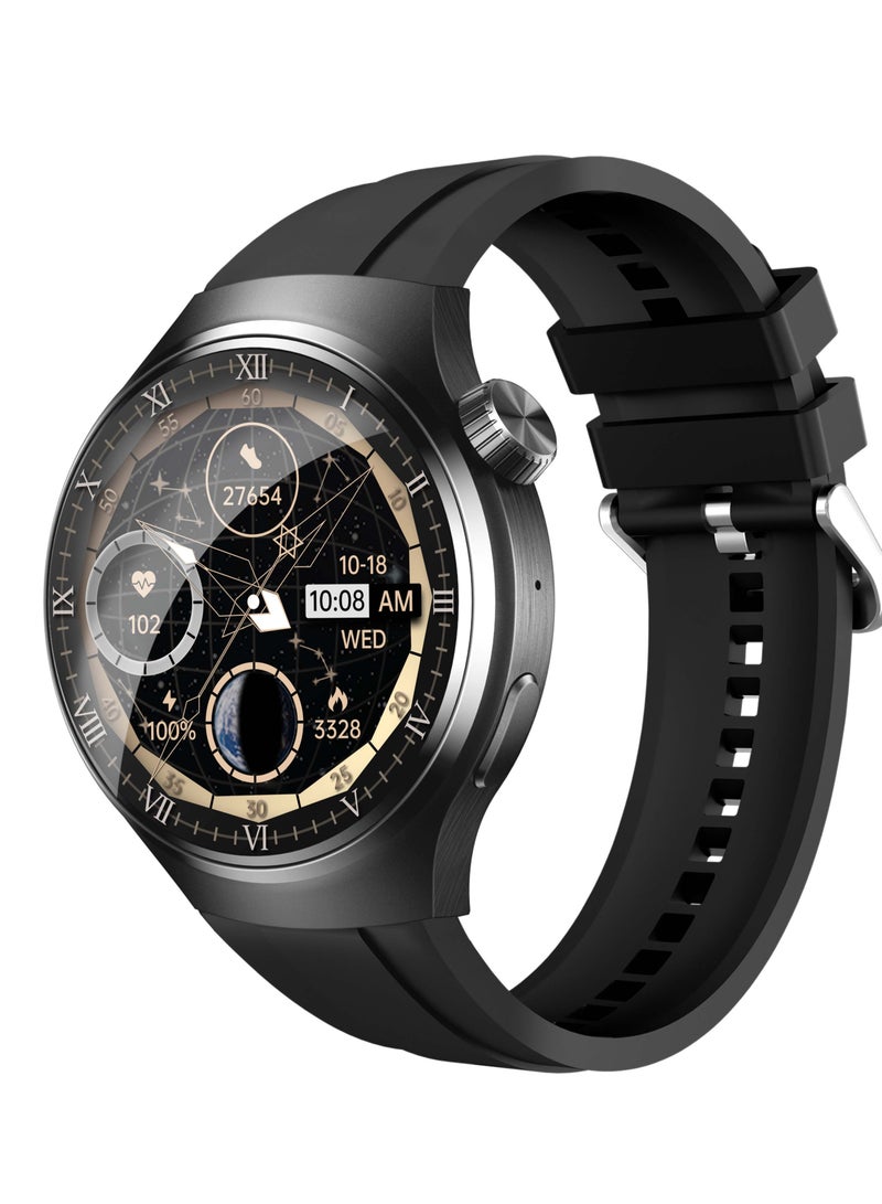 ZEDX Zen 5 Watch 46mm – Premium AMOLED Skeleton Display, Water-Resistant, Long Battery Life - Image 1