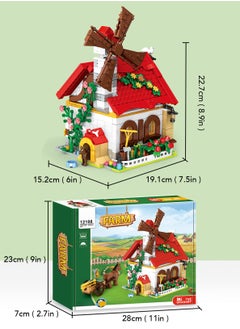 LOOPITYS 720 PCS Farm House Building Toy -  Farm Animals Building Block Set with Horse,  Farm Tools,  Girls Boys Ages 6 -12 Birthday Gift  - Image 3