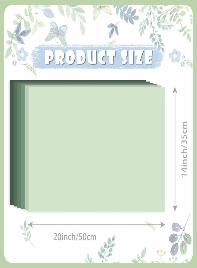 MUNILAIL 60 Sheets Sage Green Tissue Paper 14 x 20 Inches Gradient Green Tissue Paper 6 Solid Green Wrapping Papers for Birthday Wedding Baby Shower Gift Packing Crafts - Image 3