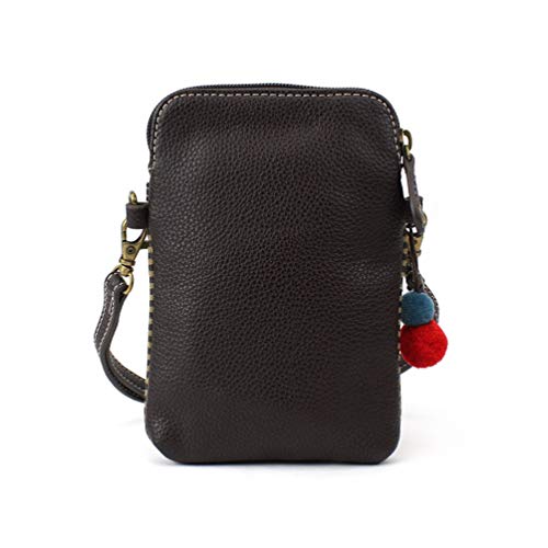 CHALA Wilderness Animal Collection Cell Phone Crossbody Purse-Women PU Leather/Canvas Multicolor Handbag with Adjustable Strap - Giraffe - brown - Image 4
