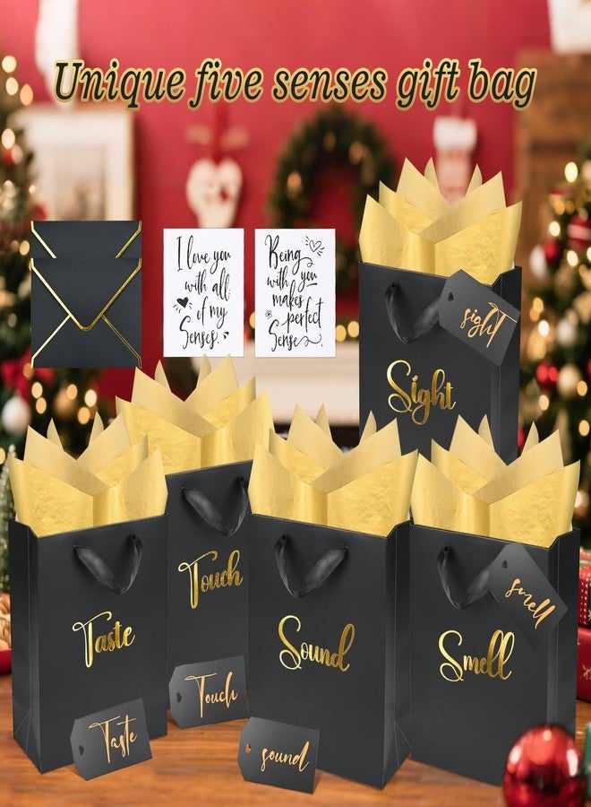 Nimbbex Medium 5 Senses Gift Bags for Him Her (Black) - Image 2