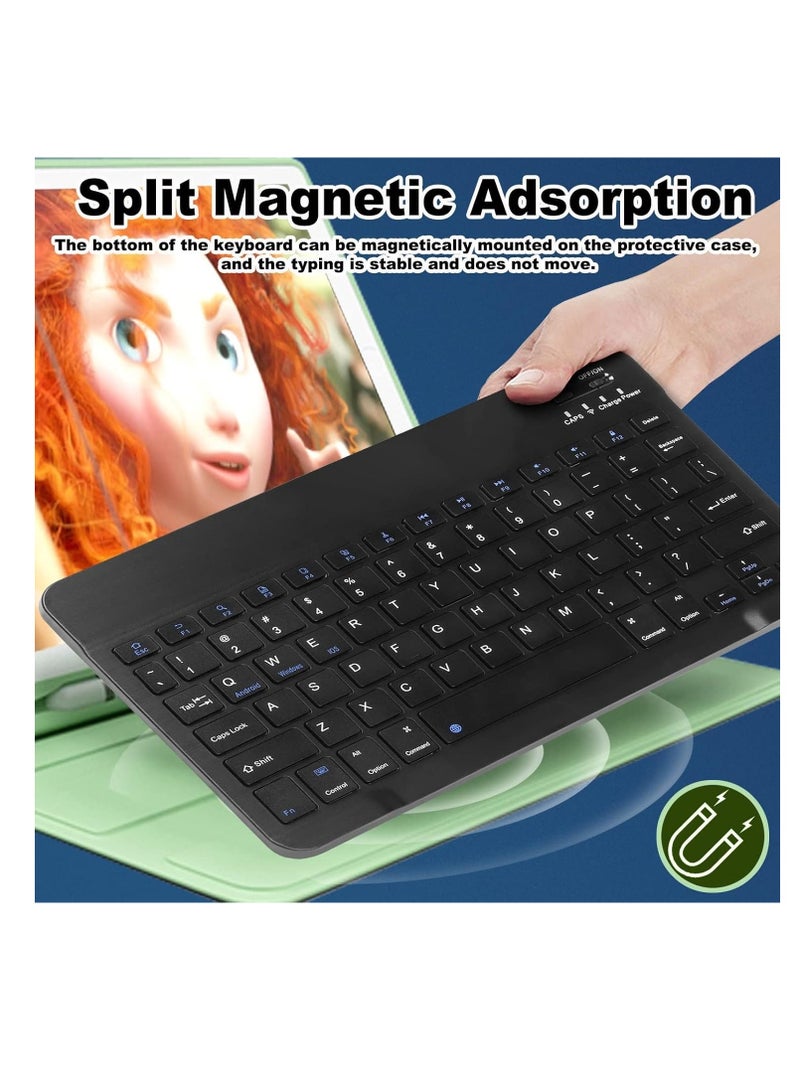 Arabic and English Bluetooth Keyboard and Mouse Combo, Ultra Slim Rechargeable Portable Wireless Keyboard Mouse Set for Android, Windows, Tablet, Mobile, iPhone, iPad, Desktop, Laptop (Black) - Image 5