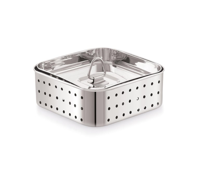 Tosaa Stainless Steel Paneer Maker Mould – Medium Size (350ml) | Square Paneer/Tofu Press with Lid | Whey Separator for Homemade Paneer, Tofu & Cheese | Easy to Use & Clean - Image 5