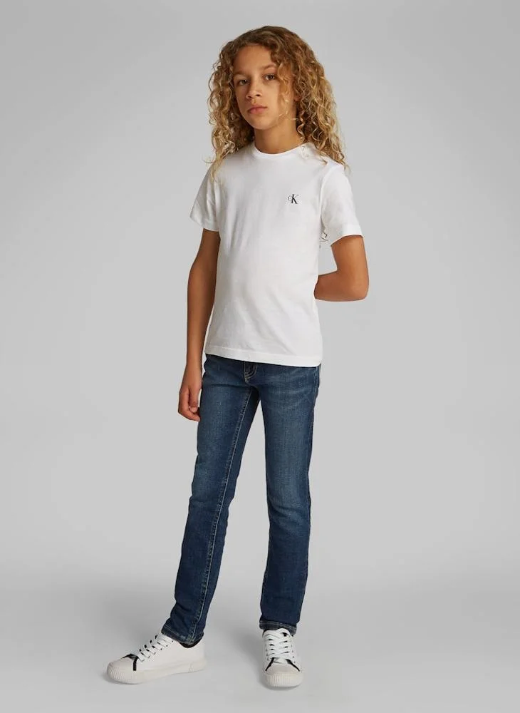 كالفن كلاين جينز Youth 2-Pack Monogram Top